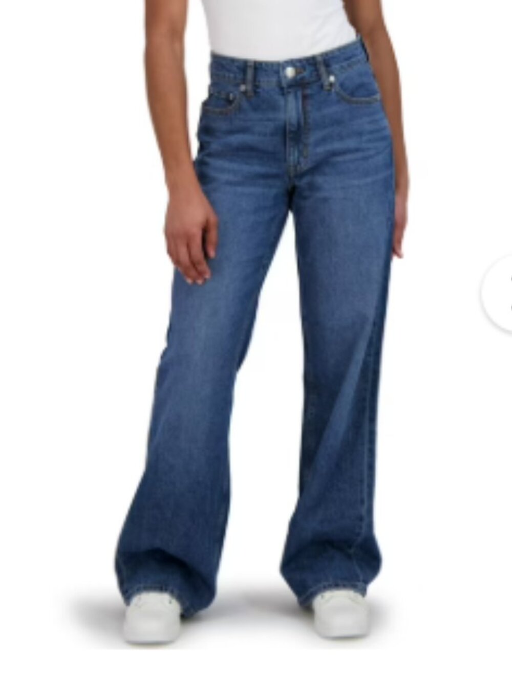 Aeropostale High Rise Wide Leg Jean, Dark Wash - Size 14